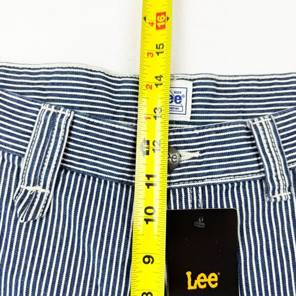 Lee Workwear Men's Striped Blue White Carpenter Shorts Size 32 Heavy Duty NWT - Picture 10 of 12